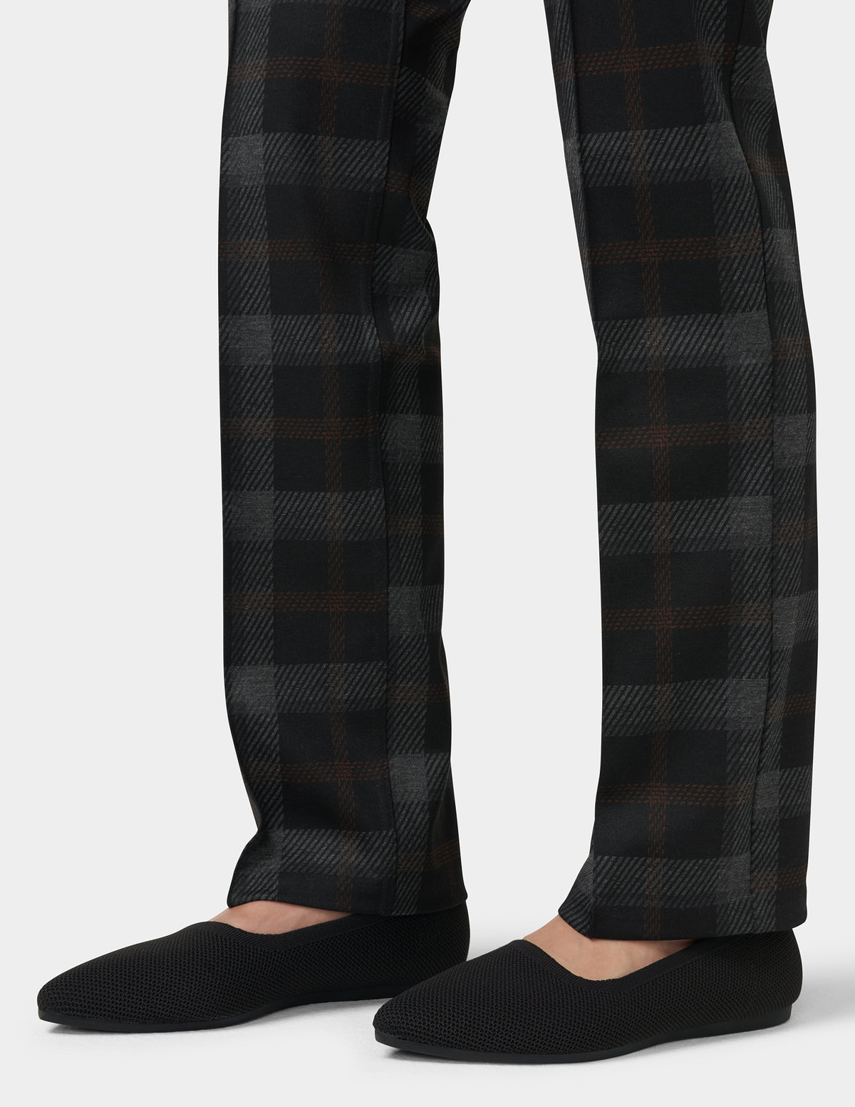 HUE Plaid Pull-On Trouser