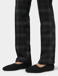 HUE Plaid Pull-On Trouser