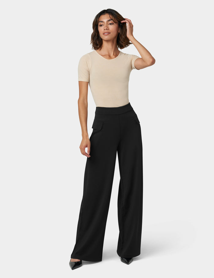 HUE Ponte Wide Leg Pant