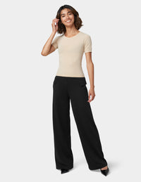 HUE Ponte Wide Leg Pant