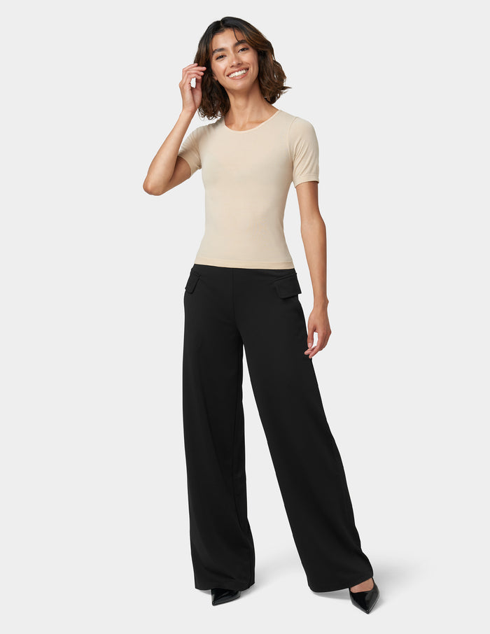 HUE Ponte Wide Leg Pant