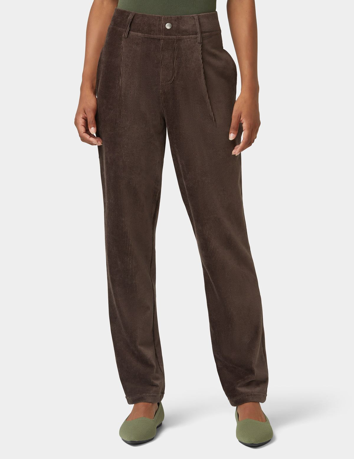 HUE Plush Corduroy Tapered Pants