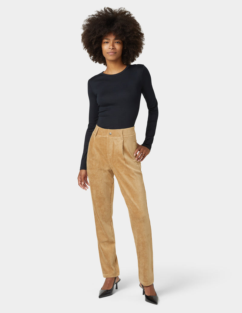 HUE Plush Corduroy Tapered Pants