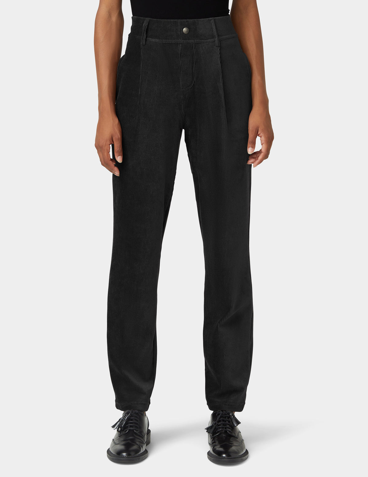 HUE Plush Corduroy Tapered Pants