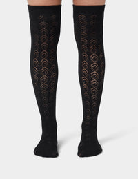 HUE Pointelle Over The Knee Sock