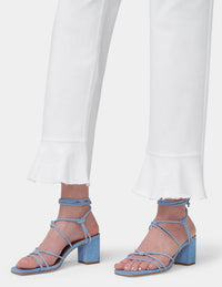 HUE Ruffle Hem Denim Skimmer