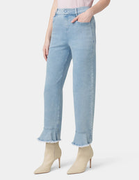 HUE Ruffle Hem Denim Skimmer