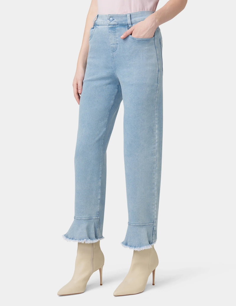 HUE Ruffle Hem Denim Skimmer