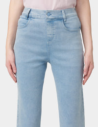 HUE Ruffle Hem Denim Skimmer