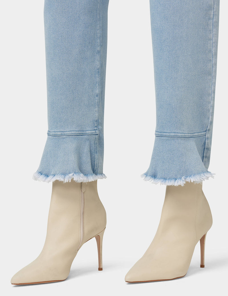 HUE Ruffle Hem Denim Skimmer