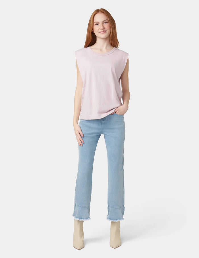 HUE Ruffle Hem Denim Skimmer