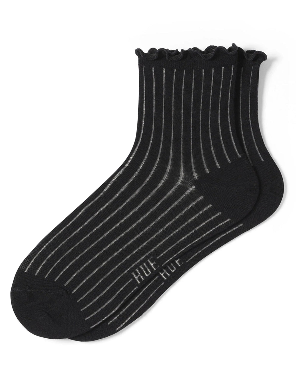 HUE Sheer Rib Anklet Sock