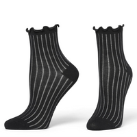HUE Sheer Rib Anklet Sock