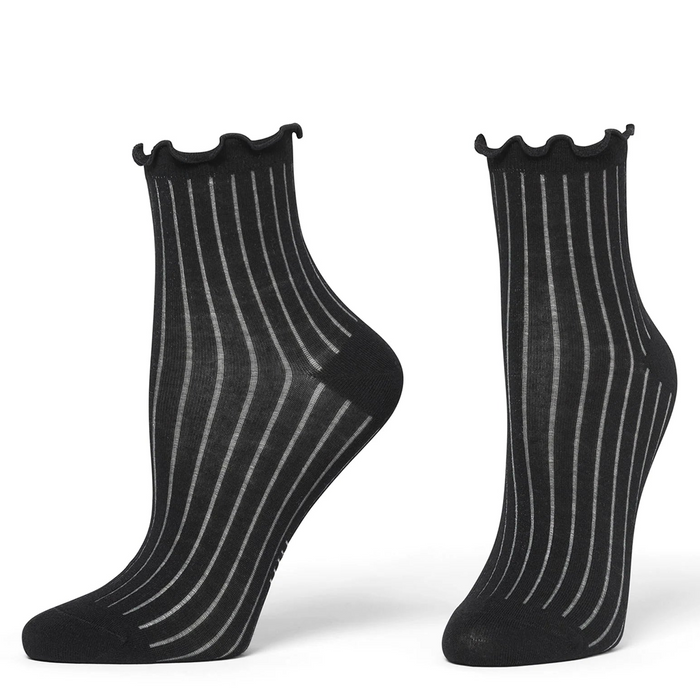 HUE Sheer Rib Anklet Sock