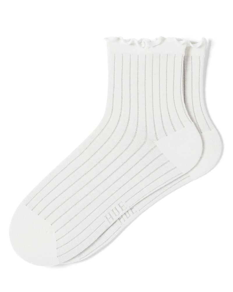 HUE Sheer Rib Anklet Sock