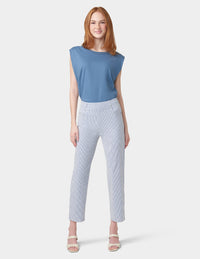 HUE Spring Stripe Cigarette Pants