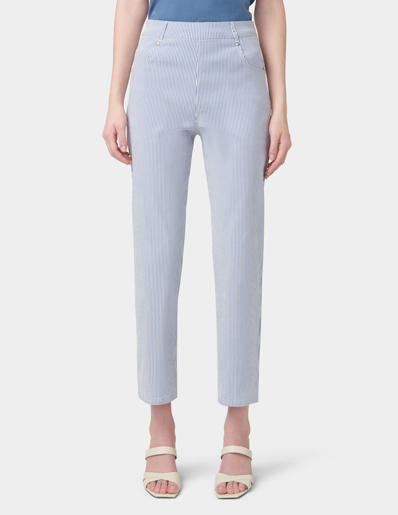 HUE Spring Stripe Cigarette Pants