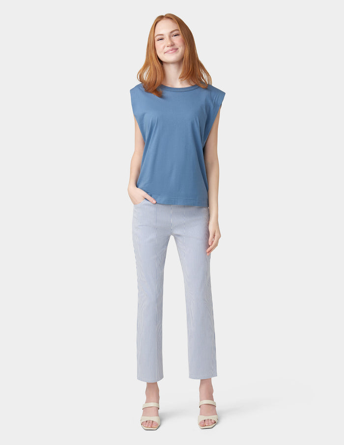 HUE Spring Stripe Cigarette Pants