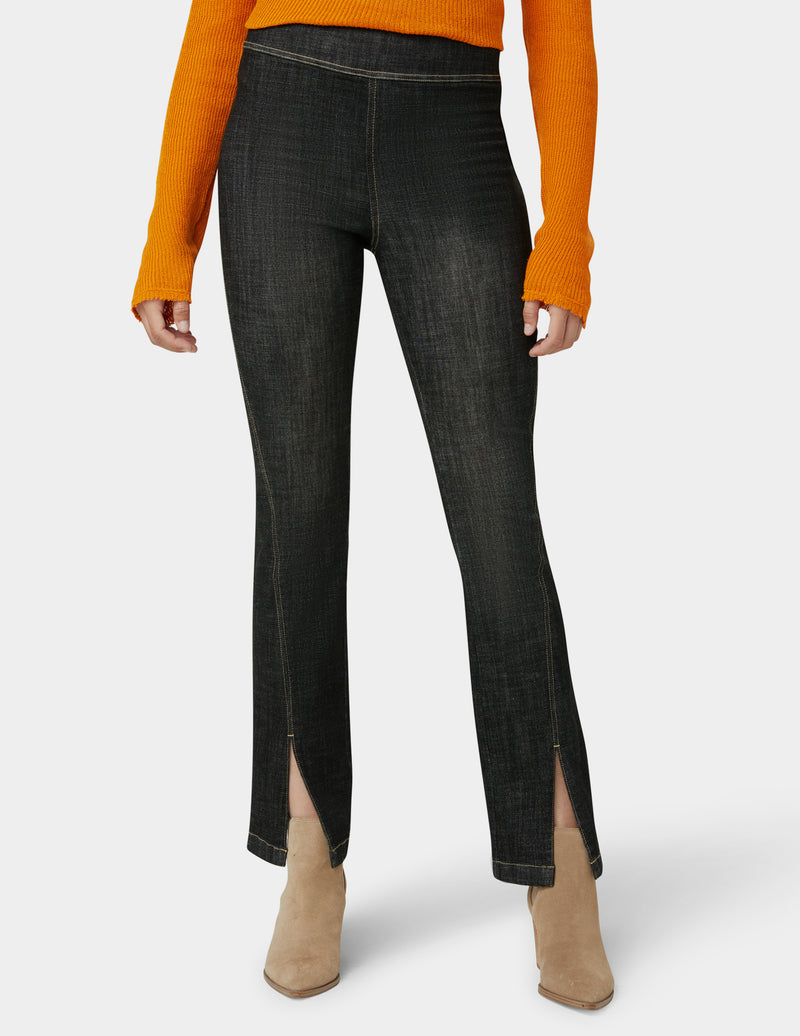 HUE Crosshatch Denim Boot Cut