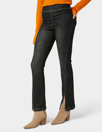 HUE Crosshatch Denim Boot Cut