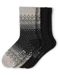HUE Ombre Fairisle Sock 2 Pair Pack