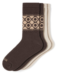 HUE Diamond Boot Sock 2 Pair Pack