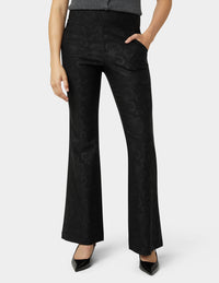 HUE Etched Floral Hi-Rise Babyboot Cut
