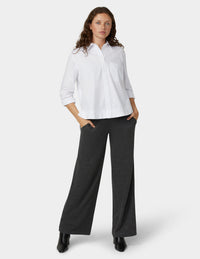 HUE Herringbone Wide Leg Pant
