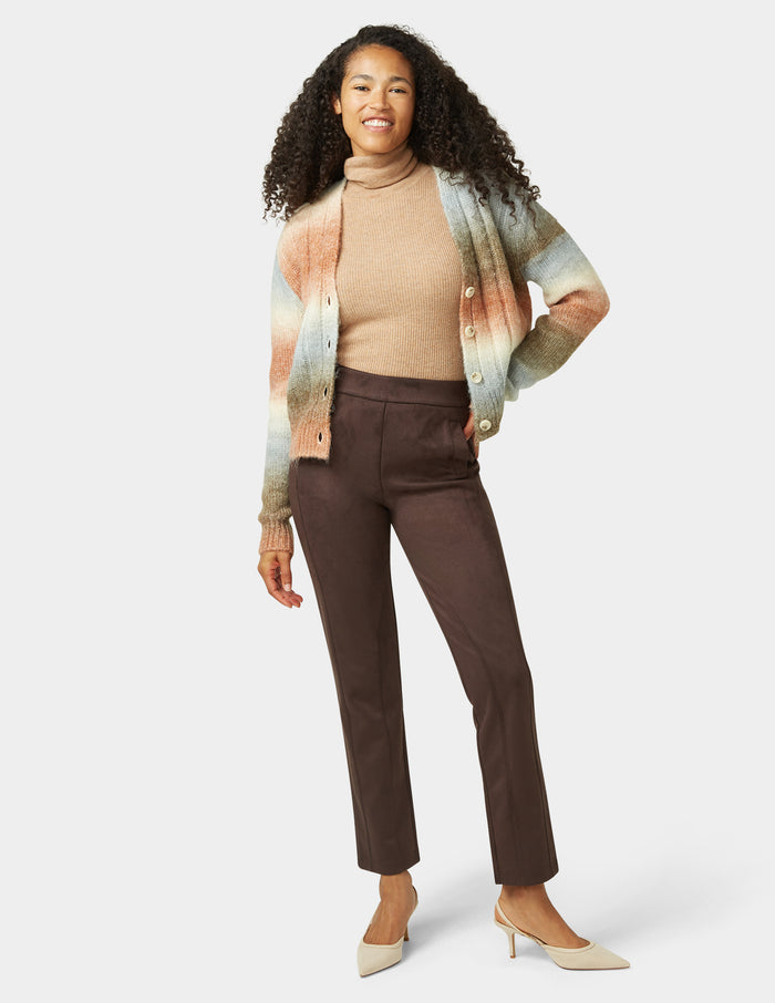HUE Faux Suede Equestrian Pant