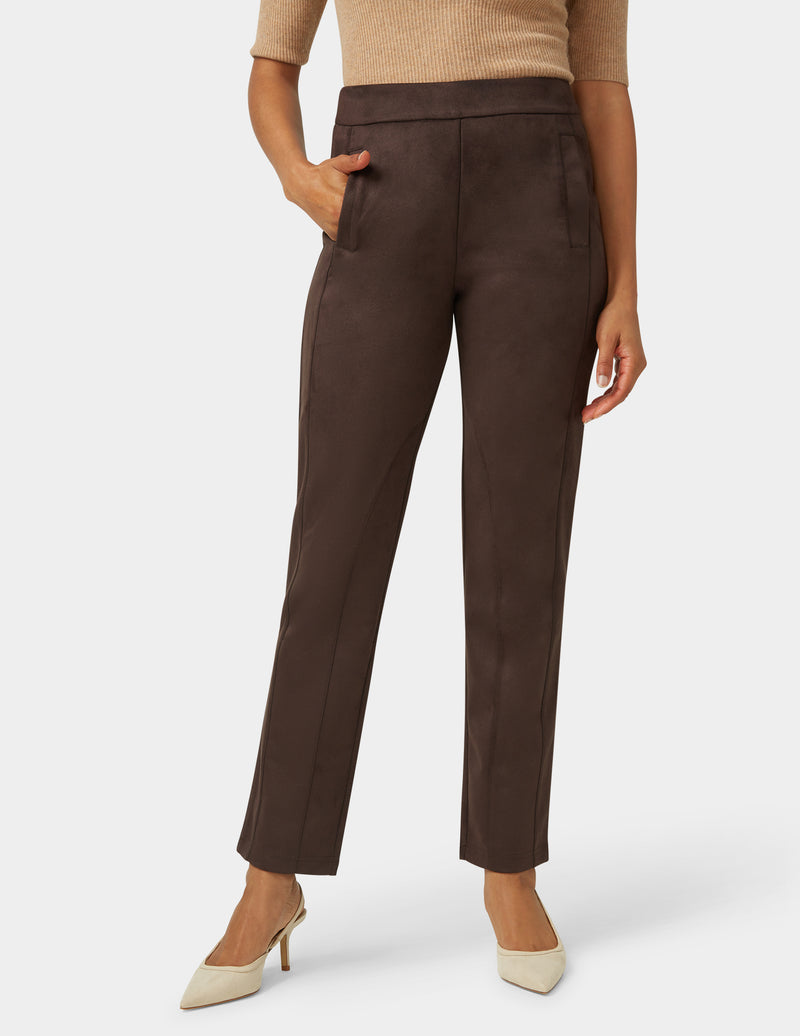 HUE Faux Suede Equestrian Pant
