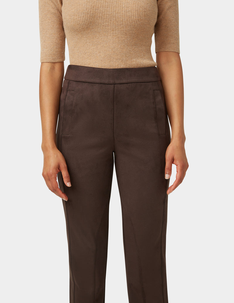 HUE Faux Suede Equestrian Pant
