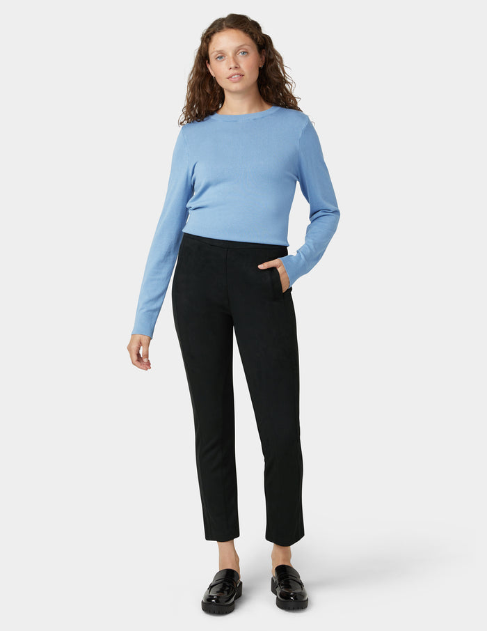HUE Faux Suede Equestrian Pant