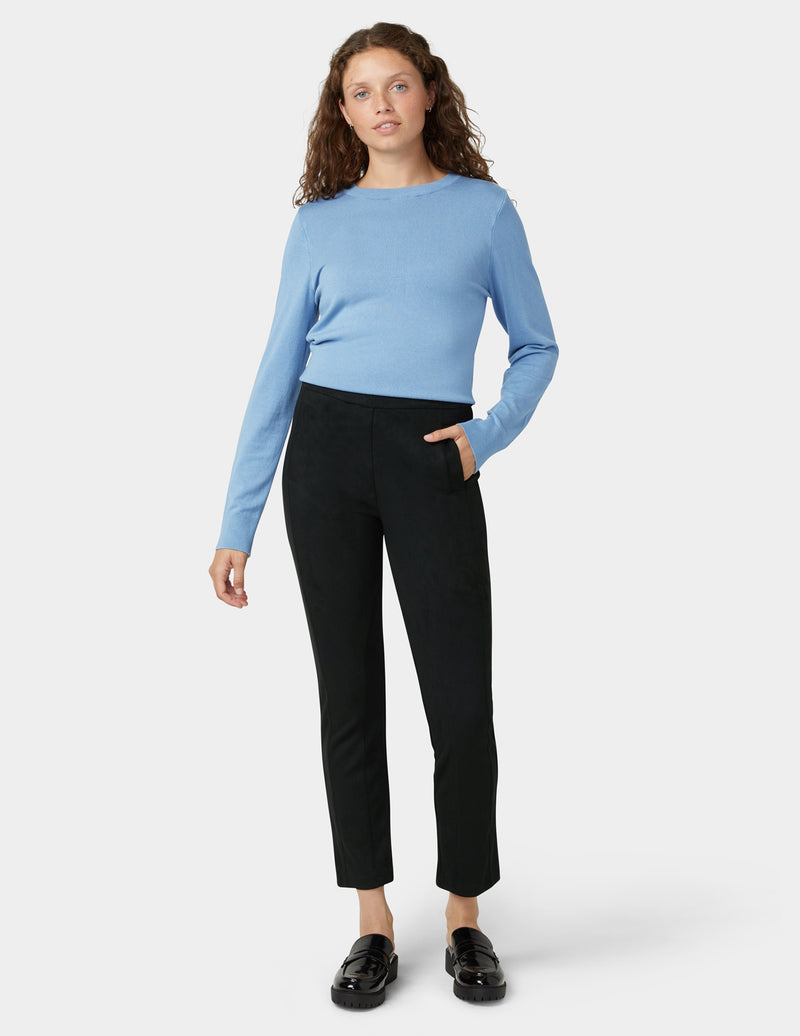 HUE Faux Suede Equestrian Pant