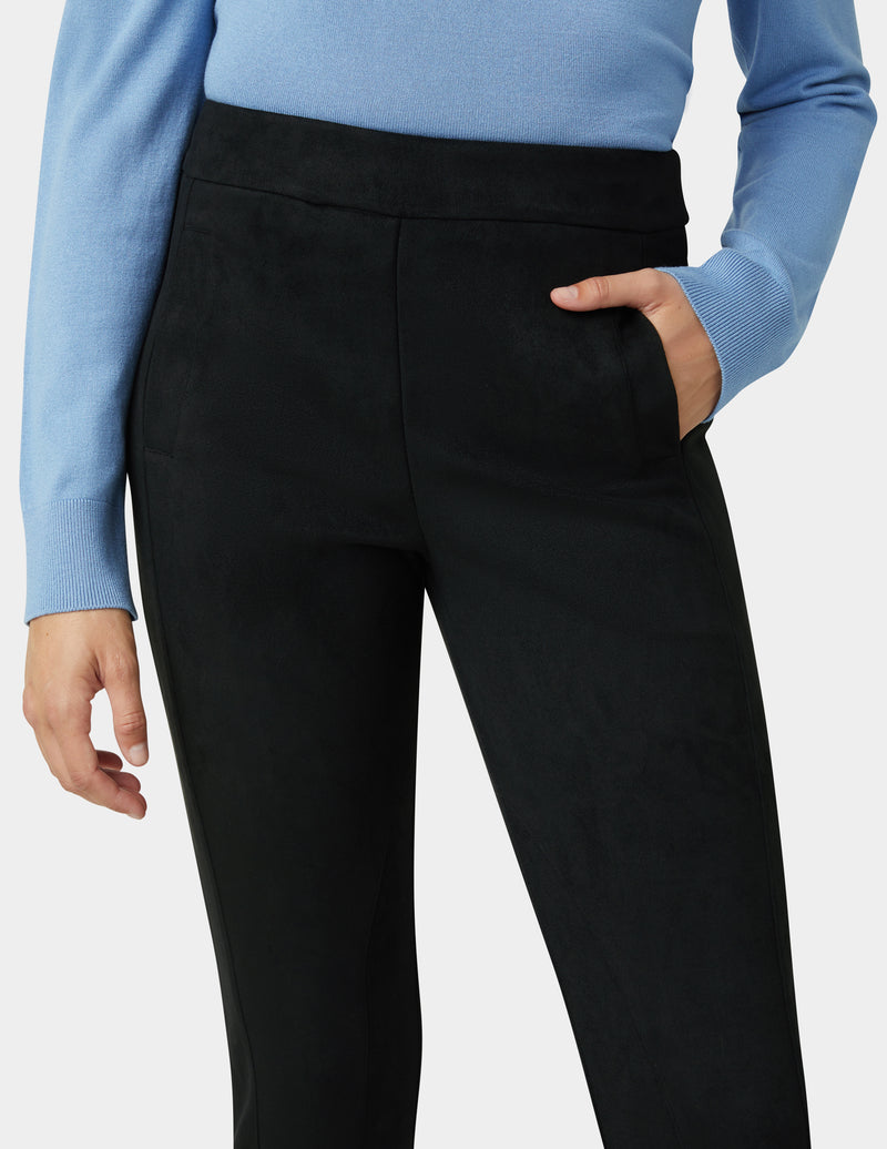 HUE Faux Suede Equestrian Pant
