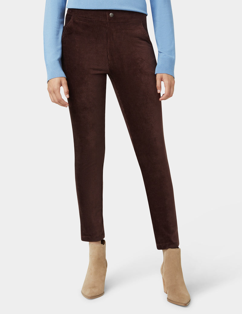 HUE Pull-On Straight Leg Corduroy