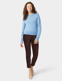 HUE Pull-On Straight Leg Corduroy
