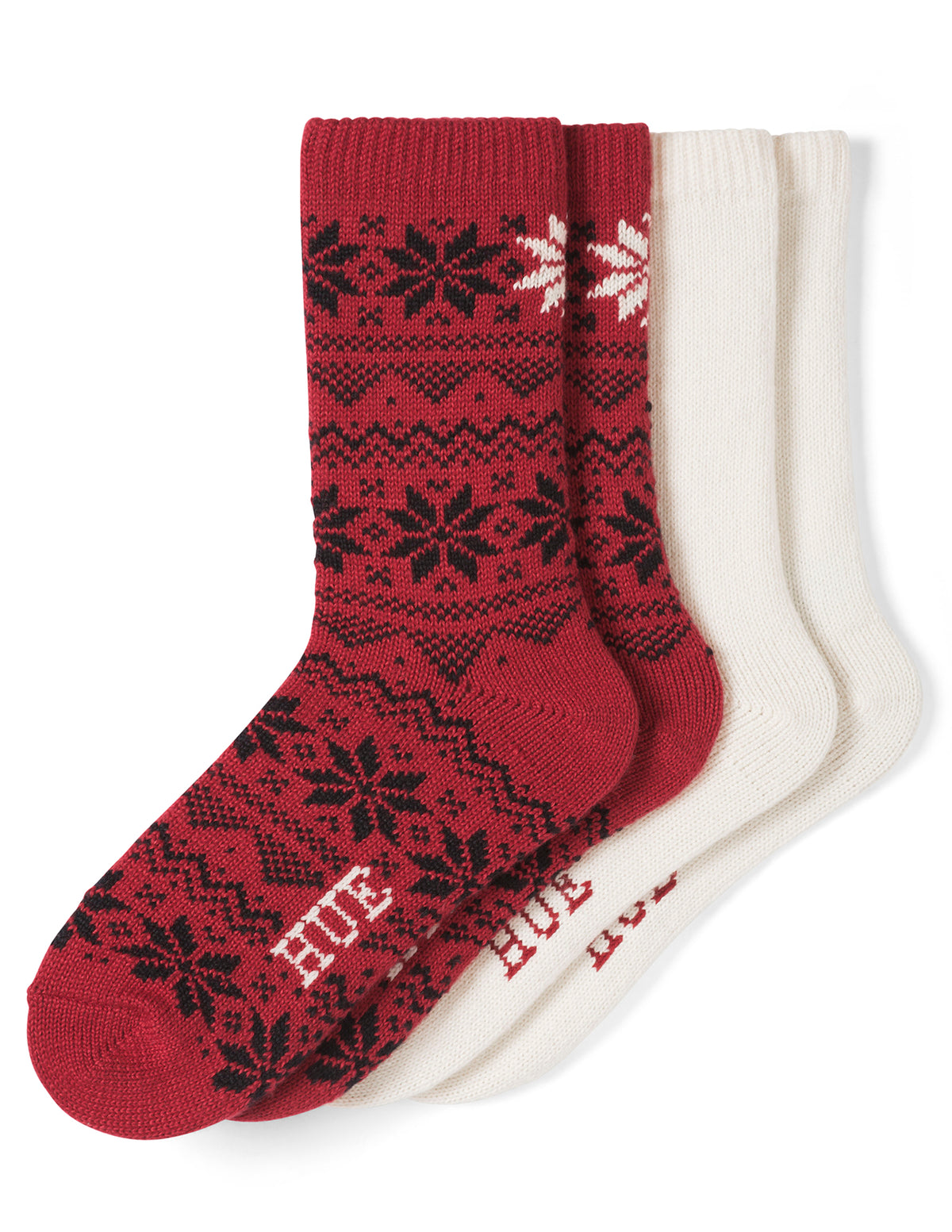 HUE Snowflake Boot Sock 2 Pair Pack
