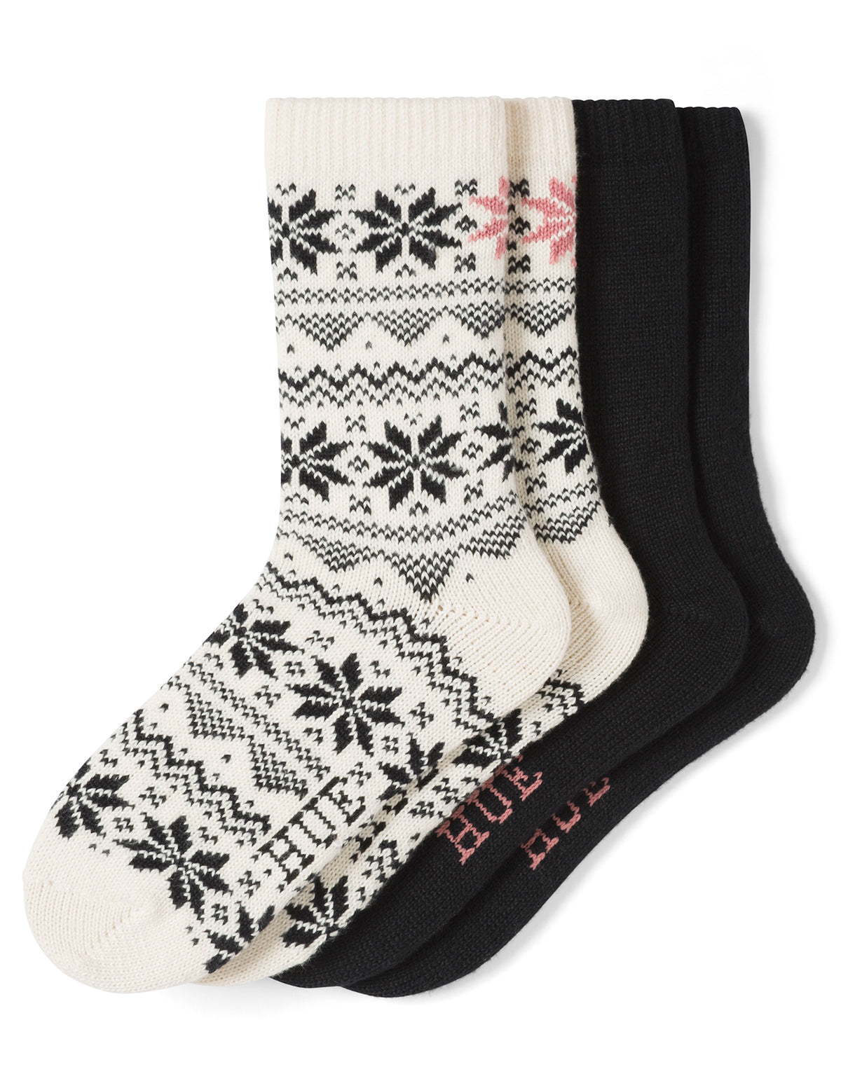 HUE Snowflake Boot Sock 2 Pair Pack