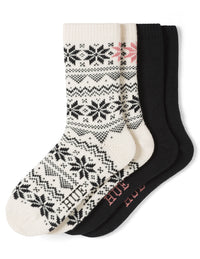 HUE Snowflake Boot Sock 2 Pair Pack
