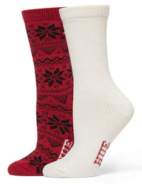 HUE Snowflake Boot Sock 2 Pair Pack