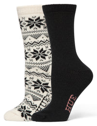 HUE Snowflake Boot Sock 2 Pair Pack