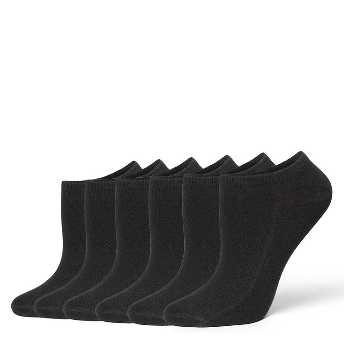 Cotton No Show Liner Socks 6 Pair Pack