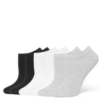 Cotton No Show Liner Socks 6 Pair Pack