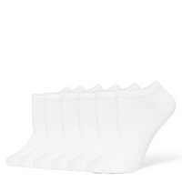 Cotton No Show Liner Socks 6 Pair Pack