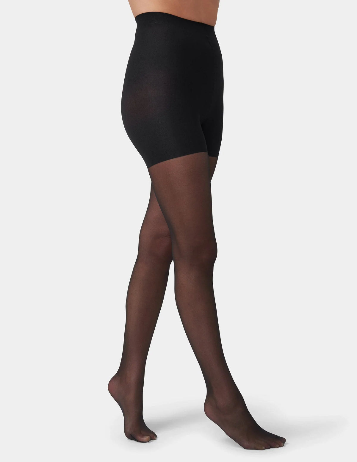 HUE Essential Solutions Sheer Shaper Pantyhose - 13 Denier