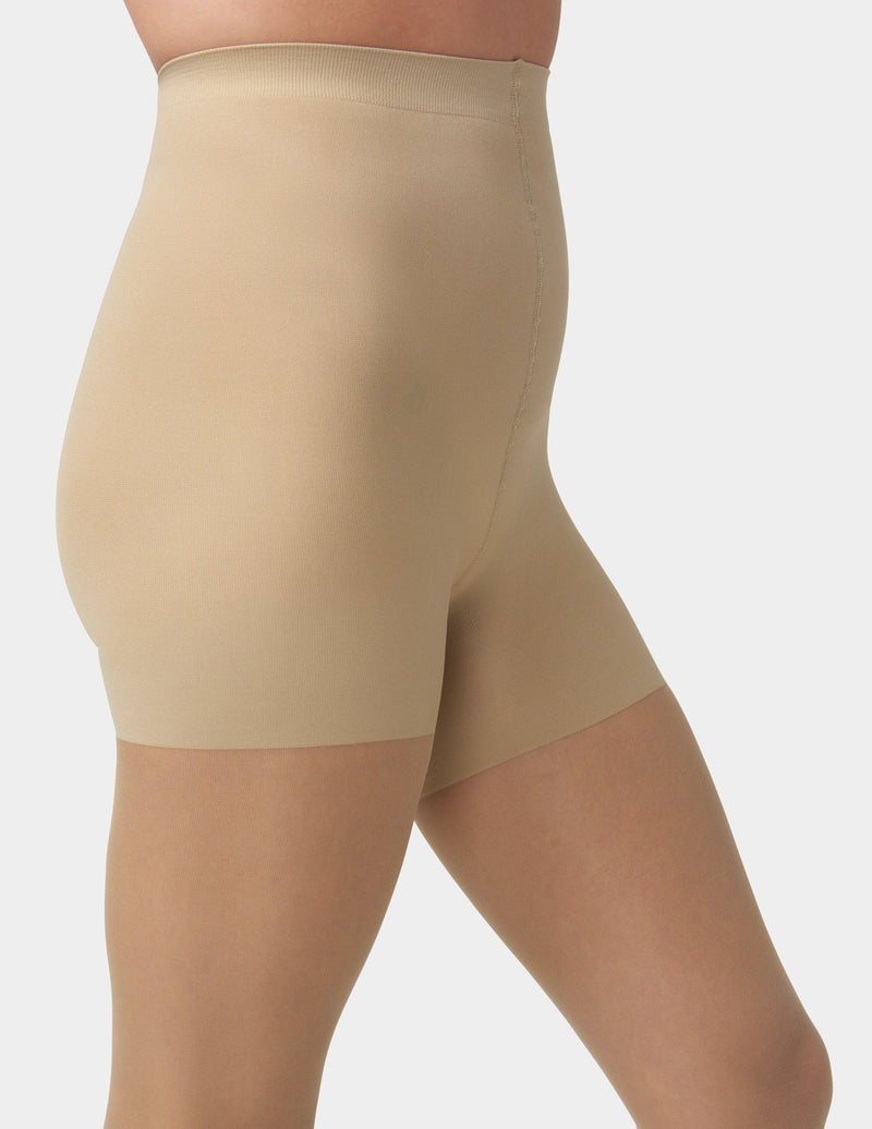 HUE Essential Solutions Sheer Shaper Pantyhose - 13 Denier